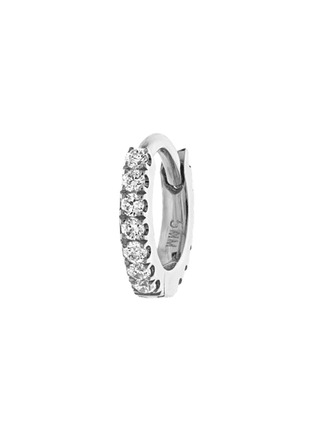 首图 - 点击放大 - MARIA TASH - Diamond 18K White Gold Eternity Single Hoop Earring