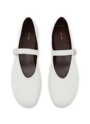 模特儿示范图 - 点击放大 - THE ROW - Boheme MJ Leather Mary Jane Flats