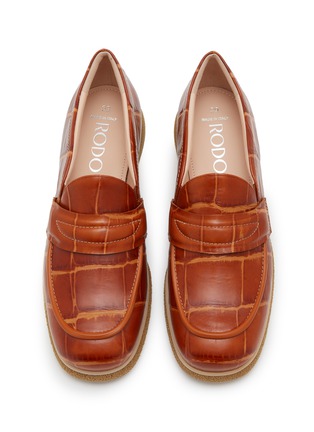 细节 - 点击放大 - RODO - Printed Leather Loafers