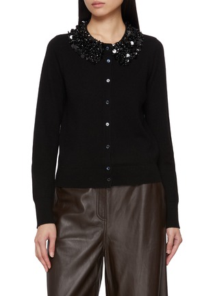 首图 - 点击放大 - ULLA JOHNSON - Margaux Embroidered Cashmere Knit Cardigan