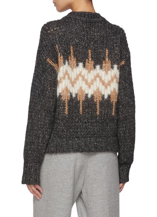 背面 - 点击放大 - PESERICO - Intarsia Pattern Knit Sweater