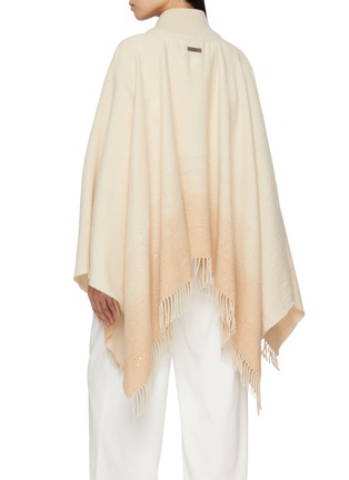 背面 - 点击放大 - PESERICO - Fringed Zip Up Poncho