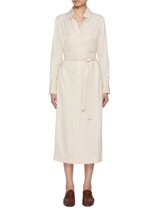 首图 - 点击放大 - PESERICO - Belted Shirt Dress