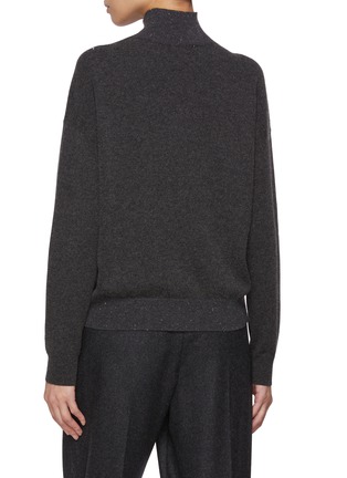 背面 - 点击放大 - PESERICO - Diamond Knit Turtleneck Sweater