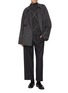 模特儿示范图 - 点击放大 - PESERICO - Diamond Knit Turtleneck Sweater