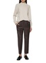 模特儿示范图 - 点击放大 - PESERICO - Turtleneck Wool Silk Cashmere Knit Sweater