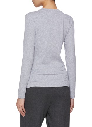 背面 - 点击放大 - PESERICO - Embellished Round Neck T-Shirt