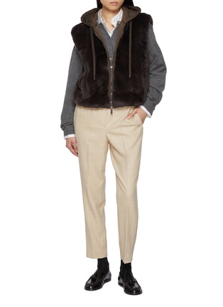 模特儿示范图 - 点击放大 - PESERICO - Elasticated Tapered Pants