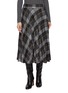 首图 - 点击放大 - PESERICO - Plaid Pleated Midi Skirt