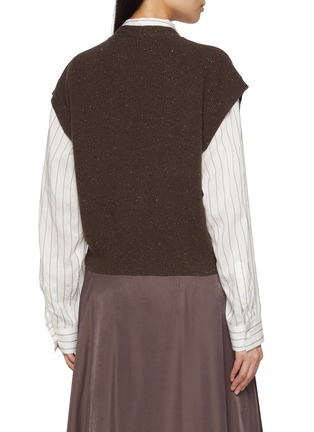 背面 - 点击放大 - PESERICO - V-Neck Knit Cardigan