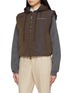 细节 - 点击放大 - PESERICO - Reversible Hooded Zip Up Fur Vest