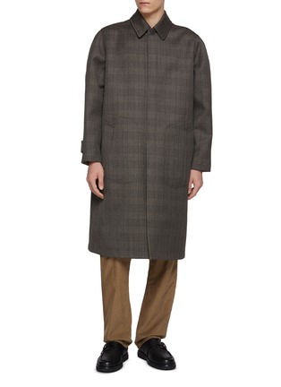 首图 - 点击放大 首图 - 点击放大 - THE ROW - Palo Reversible Glen Check Wool Silk Coat