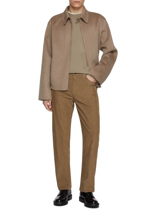 模特儿示范图 - 点击放大 - THE ROW - Dantes Zip Up Cashmere Jacket