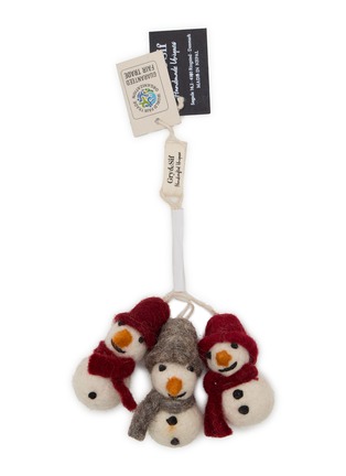 首图 –点击放大 - GRY & SIF - Snowman With Scarf Felted Ornament
