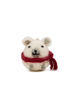 首图 –点击放大 - GRY & SIF - Polar Bear With Scarf Felted Ornament