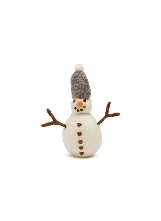 首图 –点击放大 - GRY & SIF - Snowman With Grey Hat Felted Ornament