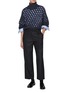 模特儿示范图 - 点击放大 - BRUNELLO CUCINELLI - D Ring Belted Virgin Wool Suiting Pants
