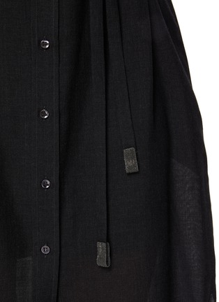 - BRUNELLO CUCINELLI - 系带衬衫连衣裙