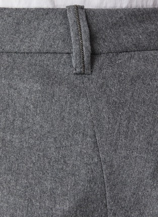  - BRUNELLO CUCINELLI - 非对称初剪羊毛中长半身裙