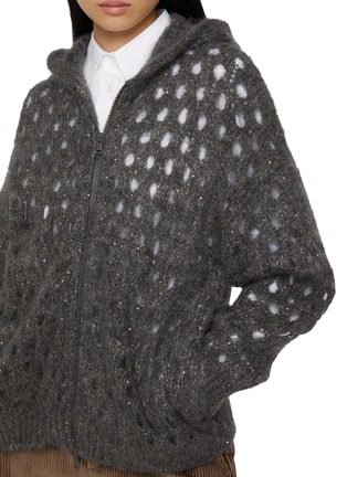  - BRUNELLO CUCINELLI - 镂空孔洞拉链夹克