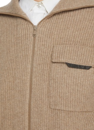  - BRUNELLO CUCINELLI - 口袋饰羊绒针织开衫
