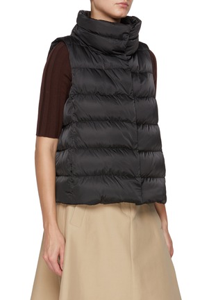 细节 - 点击放大 - HERNO - Faux Fur Bib Puffer Vest