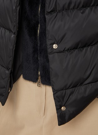  - HERNO - Faux Fur Bib Puffer Vest
