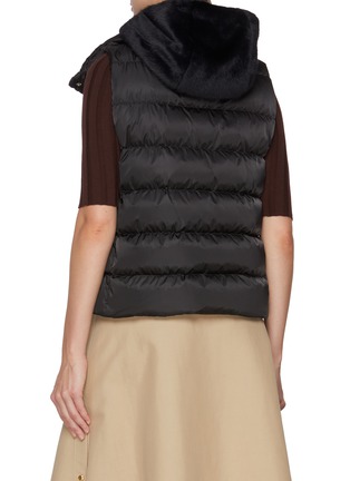 背面 - 点击放大 - HERNO - Faux Fur Bib Puffer Vest
