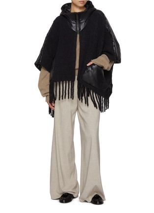 模特儿示范图 - 点击放大 - HERNO - Hooded Zip Up Poncho