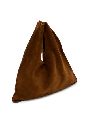 模特儿示范图 - 点击放大 - THE ROW - 小号 BINDLE 绒面皮手袋