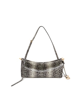 首图 - 点击放大 - ALAÏA - Medium Le Click E/W Snake Leather Shoulder Bag