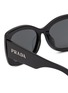 细节 - 点击放大 - PRADA - Oval Acetate Sunglasses