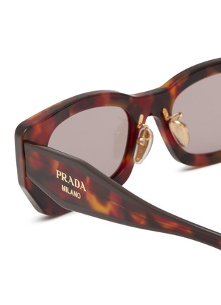 细节 - 点击放大 - PRADA - Tortoise Pillow Acetate Sunglasses