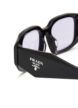 细节 - 点击放大 - PRADA - Acetate Rectangular Sunglasses