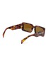 模特儿示范图 - 点击放大 - PRADA - Cognac Tortoise Pillow Acetate Sunglasses