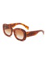 首图 - 点击放大 - PRADA - Tortoise Oval Acetate Sunglasses