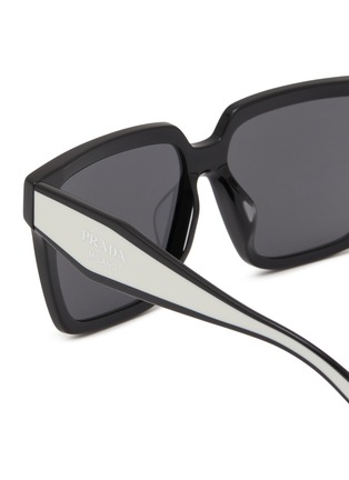 细节 - 点击放大 - PRADA - Square Acetate Sunglasses