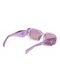 模特儿示范图 - 点击放大 - PRADA - Transparent Rectangula Acetate Sunglasses