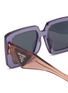 细节 - 点击放大 - PRADA - Transparent Square Acetate Sunglasses