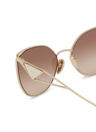 细节 - 点击放大 - PRADA - Irregular Metal Sunglasses