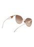 模特儿示范图 - 点击放大 - PRADA - Irregular Metal Sunglasses