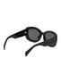 模特儿示范图 - 点击放大 - PRADA - Oval Embossed Logo Acetate Sunglasses