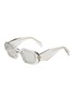 首图 - 点击放大 - PRADA - Transparent Rectangula Acetate Sunglasses
