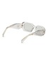 模特儿示范图 - 点击放大 - PRADA - Transparent Rectangula Acetate Sunglasses