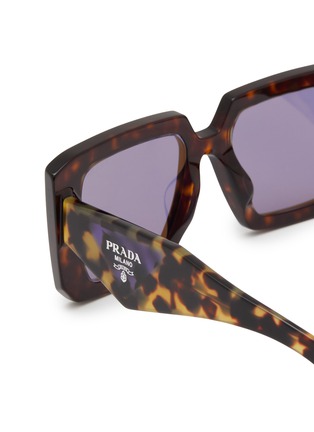 细节 - 点击放大 - PRADA - Poppy Tortoise Pillow Acetate Sunglasses
