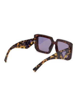 模特儿示范图 - 点击放大 - PRADA - Poppy Tortoise Pillow Acetate Sunglasses