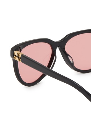 细节 - 点击放大 - MIU MIU - Phantos Stacked Logo Acetate Sunglasses