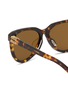 细节 - 点击放大 - MIU MIU - Havana Honey Phantos Stacked Logo Acetate Sunglasses