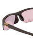 细节 - 点击放大 - MIU MIU - Half Rim Stacked Logo Acetate Sunglasses