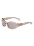 首图 - 点击放大 - MIU MIU - Transparent Stacked Logo Acetate Sunglasses
